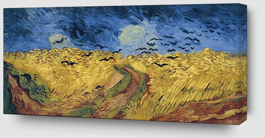 Champ de Blé aux Corbeaux - Van Gogh de Beaux-arts Zoom Alu Dibond Image