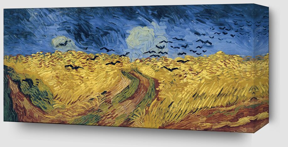 Wheatfield with Crows - Van Gogh from Fine Art Zoom Alu Dibond Image