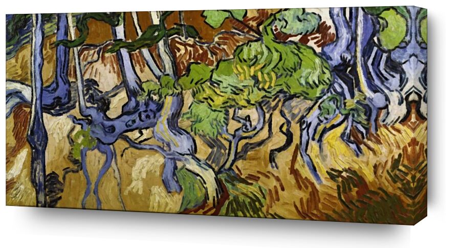Tree Roots and Tree Trunks - Van Gogh from AUX BEAUX-ARTS, Prodi Art, Van gogh, nature, wine, roots, vines