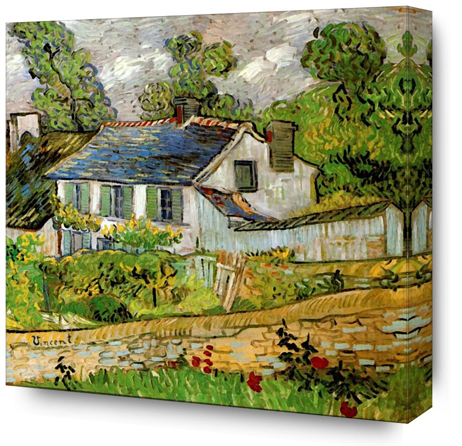 House in Auvers - Van Gogh from Fine Art, Prodi Art, Van gogh, painting, House, France, over