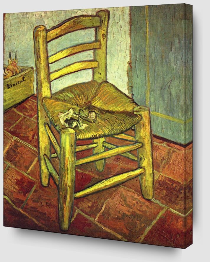 La Chaise - Van Gogh de Beaux-arts Zoom Alu Dibond Image