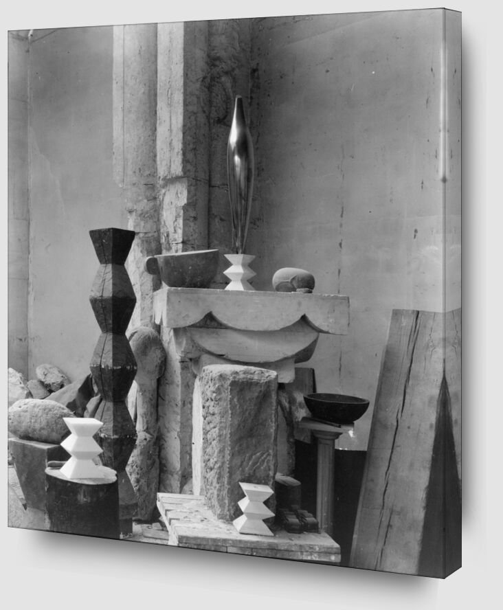 L'atelier de Brancusi, 1920 - Edward Steichen de Beaux-arts Zoom Alu Dibond Image