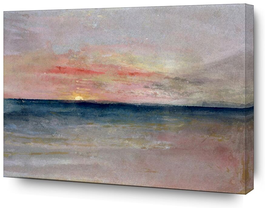 Sunset - TURNER from AUX BEAUX-ARTS, Prodi Art, TURNER, summer, beach, sea, sky, Sun, painting, sunset