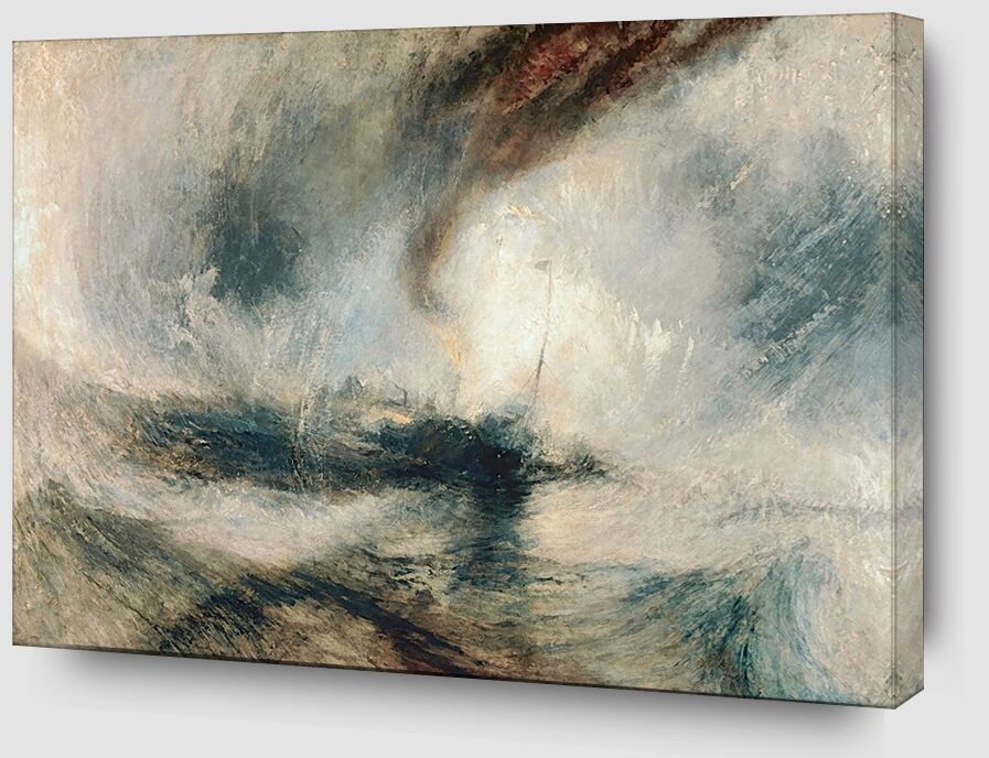 Tempête de Neige en Mer - TURNER de Beaux-arts Zoom Alu Dibond Image