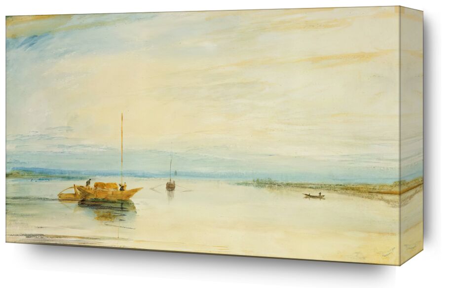 Mainz - TURNER from Fine Art, Prodi Art, TURNER, painting, lake, boat, sky, Sun