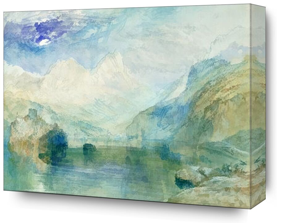 The Lowerzer See - TURNER from Fine Art, Prodi Art, TURNER, lake, mountains, painting