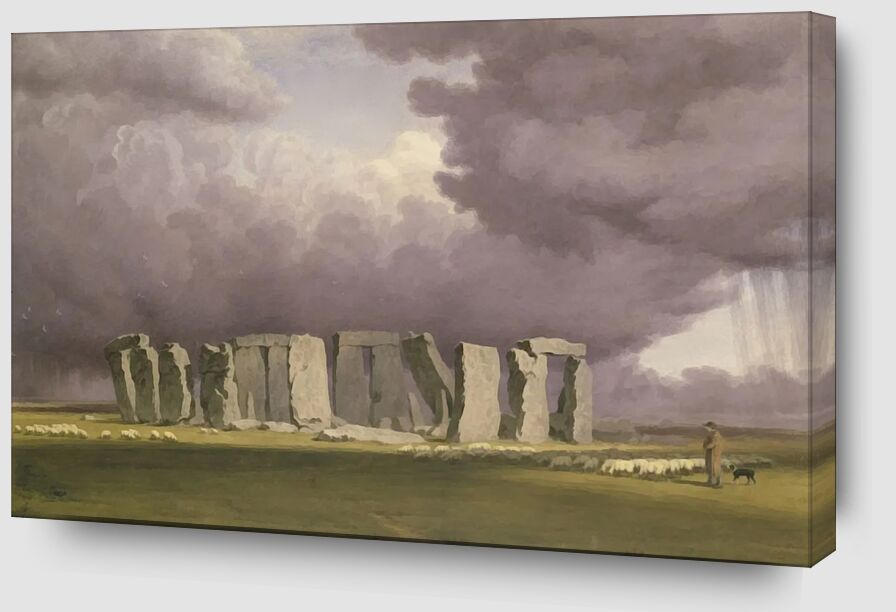 Stonehenge: Stormy Day von Bildende Kunst Zoom Alu Dibond Image
