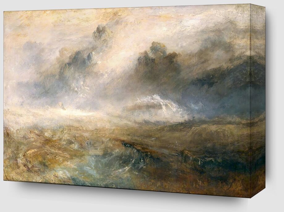 Rough Sea with Wreckage - TURNER from Fine Art Zoom Alu Dibond Image