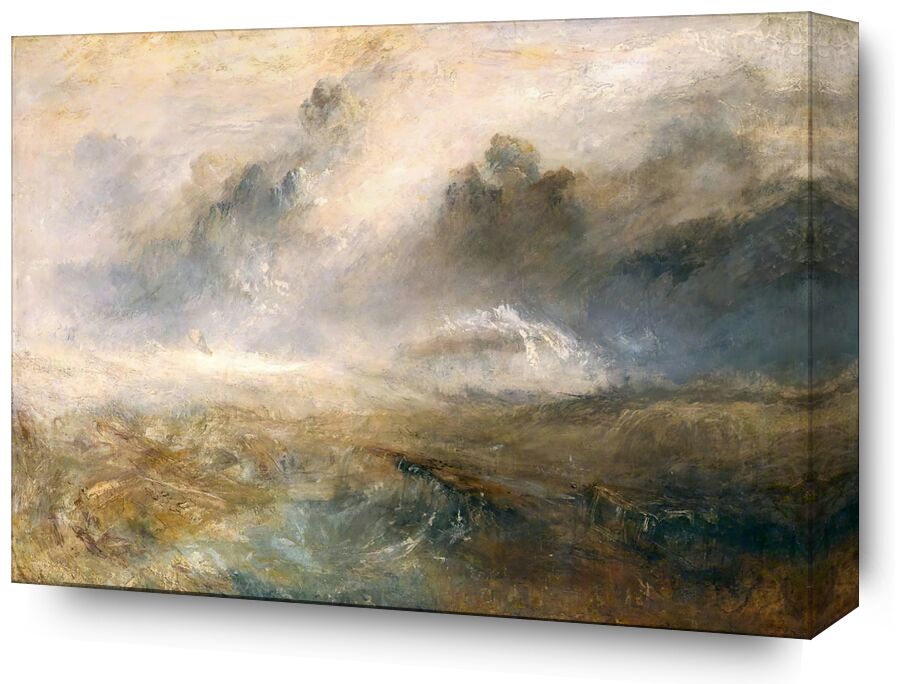 Rough Sea with Wreckage - TURNER from Fine Art, Prodi Art, TURNER, painting, sea, storm, wrecks