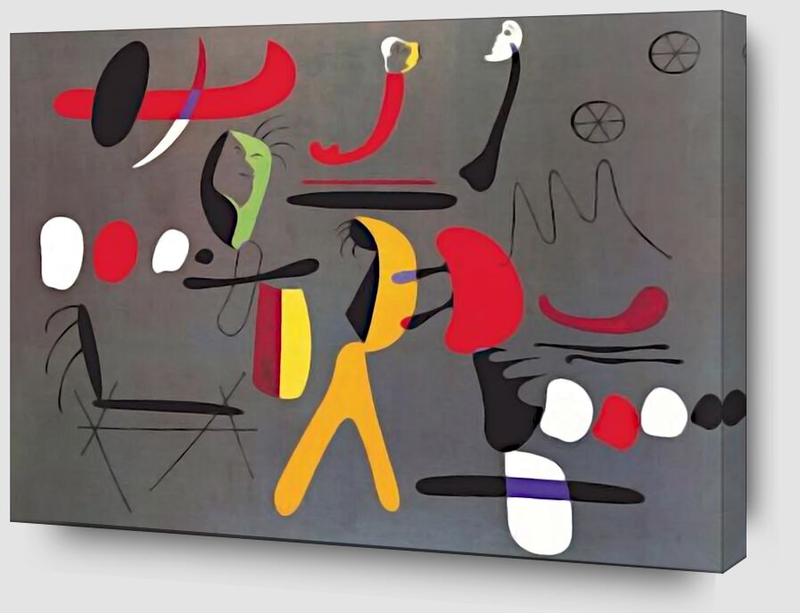 Collage Painting - Joan Miró von Bildende Kunst Zoom Alu Dibond Image