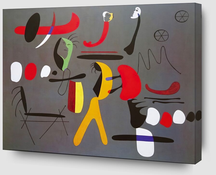 Peinture Collage - Joan Miró de Beaux-arts Zoom Alu Dibond Image