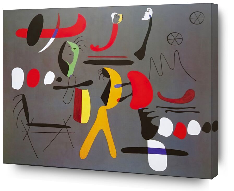 Collage Painting - Joan Miró von Bildende Kunst, Prodi Art, Joan Miró, Malerei, Collage, abstrakt, Zeichnung, Formen und Farben