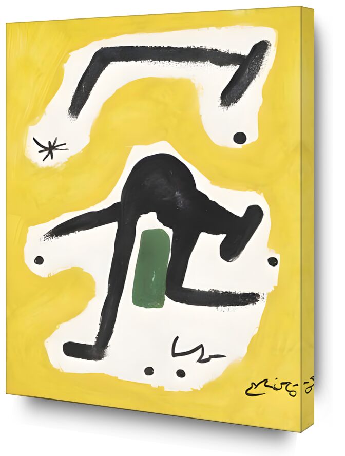 Woman, Birds, Star, 1978 - Joan Miró from AUX BEAUX-ARTS, Prodi Art, Joan Miró, woman, painting, abstract