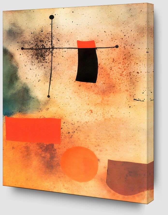 Abstrait, c.1935 - Joan Miró de Beaux-arts Zoom Alu Dibond Image