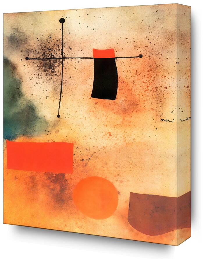 Abstract, c.1935 - Joan Miró from Fine Art, Prodi Art, Joan Miró, abstract, drawing, cross, beach