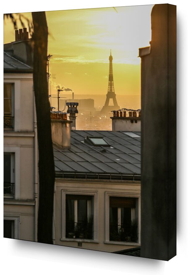 Crépuscule à Montmartre de Octav Dragan, Prodi Art, paradis, crépuscule, paris, soleil, montmartre, france tourifel