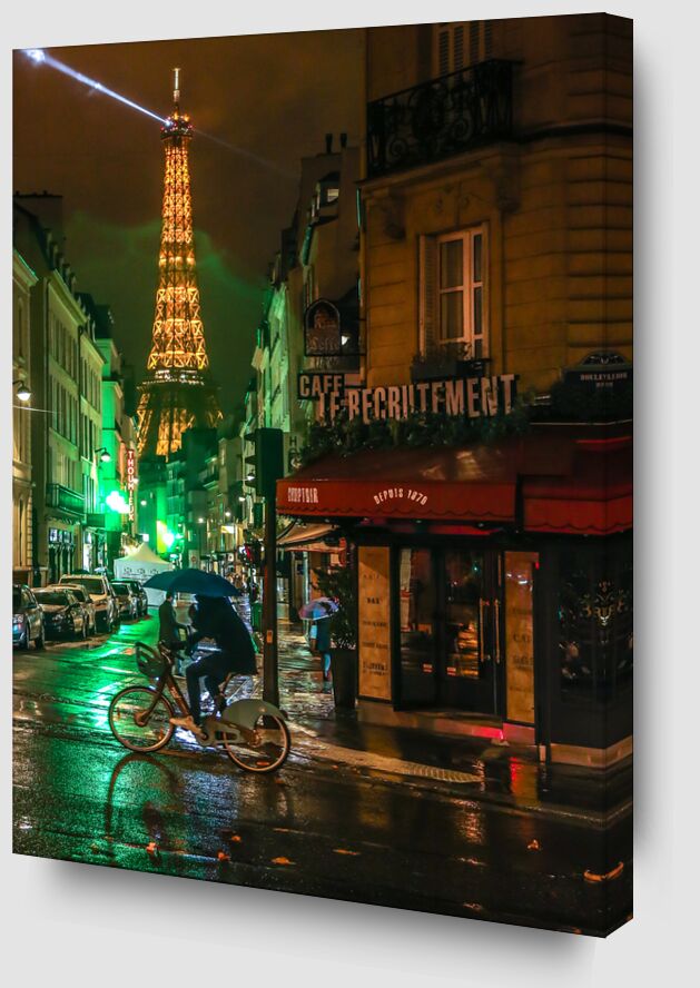 Paris. La Tour Eiffel en décembre.  Paris. The Eiffel Tower in December de Octav Dragan Zoom Alu Dibond Image