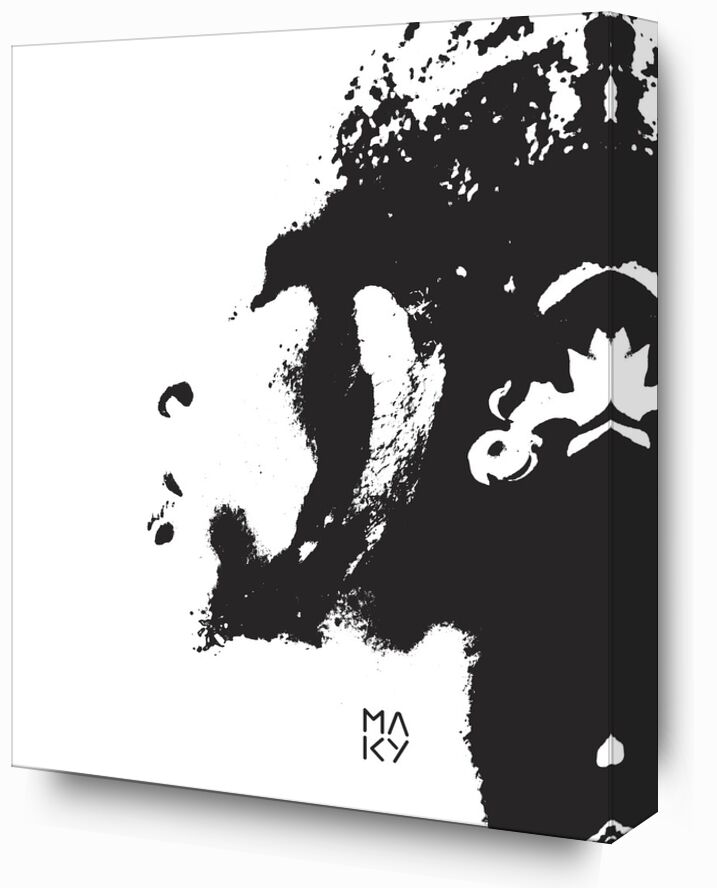 気2.3 from Maky Art, Prodi Art, visual art, black-and-white, portrait, texture