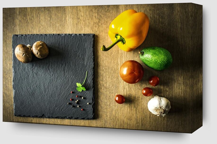 Worktop & Vegetables from Pierre Gaultier Zoom Alu Dibond Image
