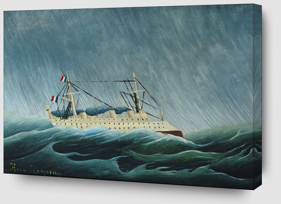 El barco sacudido por la tormenta desde Bellas artes Zoom Alu Dibond Image