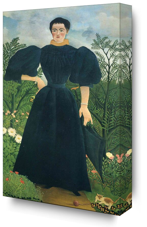 Portrait of a woman from Fine Art, Prodi Art, forest, wild, nature, dress, portrait, woman, rousseau