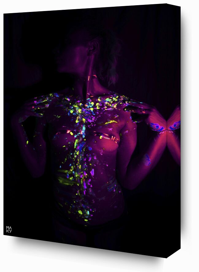DarkEnergy.3 from Maky Art, Prodi Art, woman, bodypainting, photography, uvlight