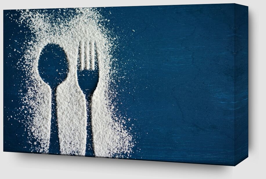 Salt and cutlery from Pierre Gaultier Zoom Alu Dibond Image