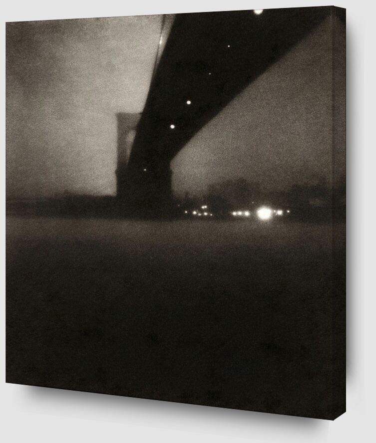 Brooklyn bridge - Edward Steichen 1903 from AUX BEAUX-ARTS Zoom Alu Dibond Image