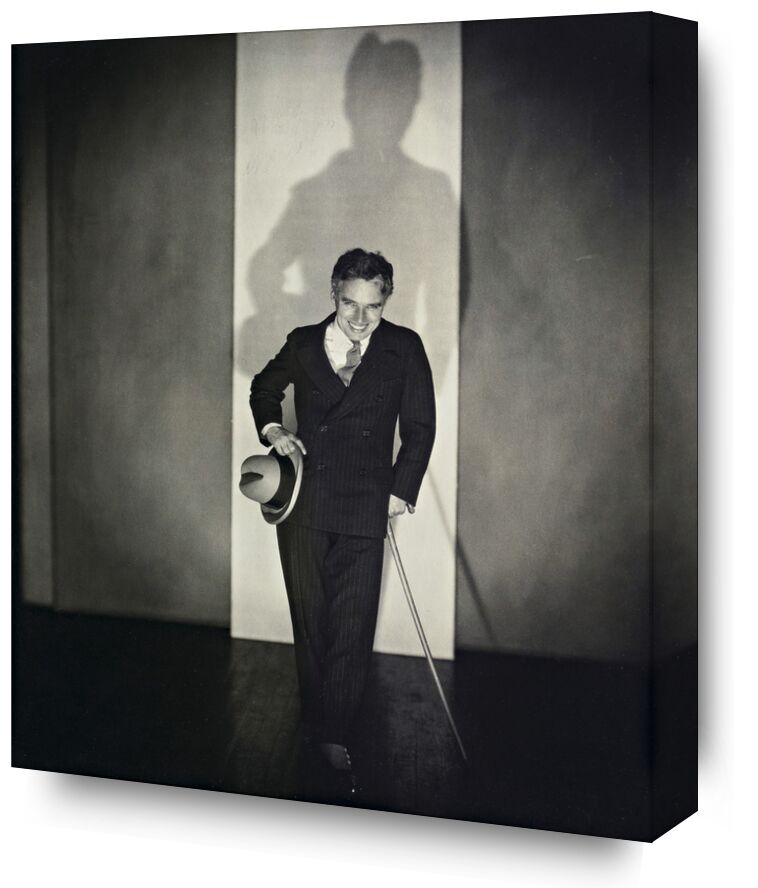 Charlie Chaplin - Edward Steichen 1925 from Fine Art, Prodi Art, hat, black-and-white, show, Charlie Chaplin, Edward Steichenn, cane, theater