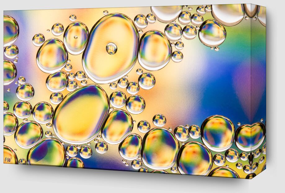 Oily bubbles #4 from Mickaël Weber Zoom Alu Dibond Image