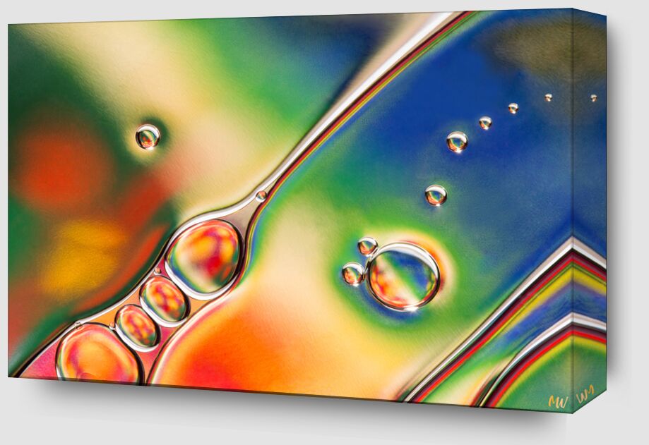 Oily bubbles #1 from Mickaël Weber Zoom Alu Dibond Image