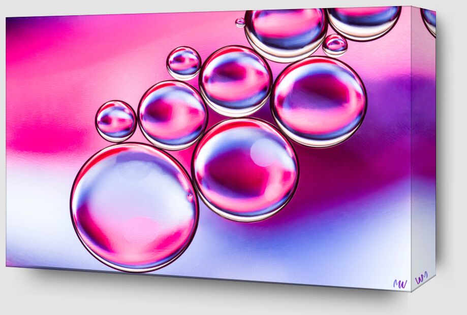 Oily bubbles #5 from Mickaël Weber Zoom Alu Dibond Image