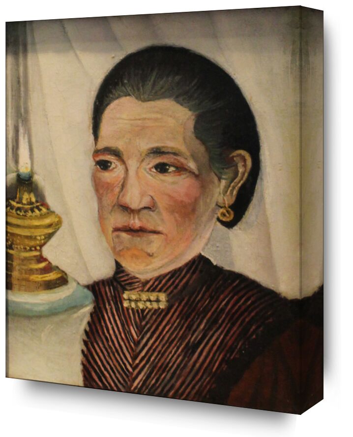 Portrait of the artist's second wife with a lamp from Fine Art, Prodi Art, rousseau, woman, lamp, portrait, wife