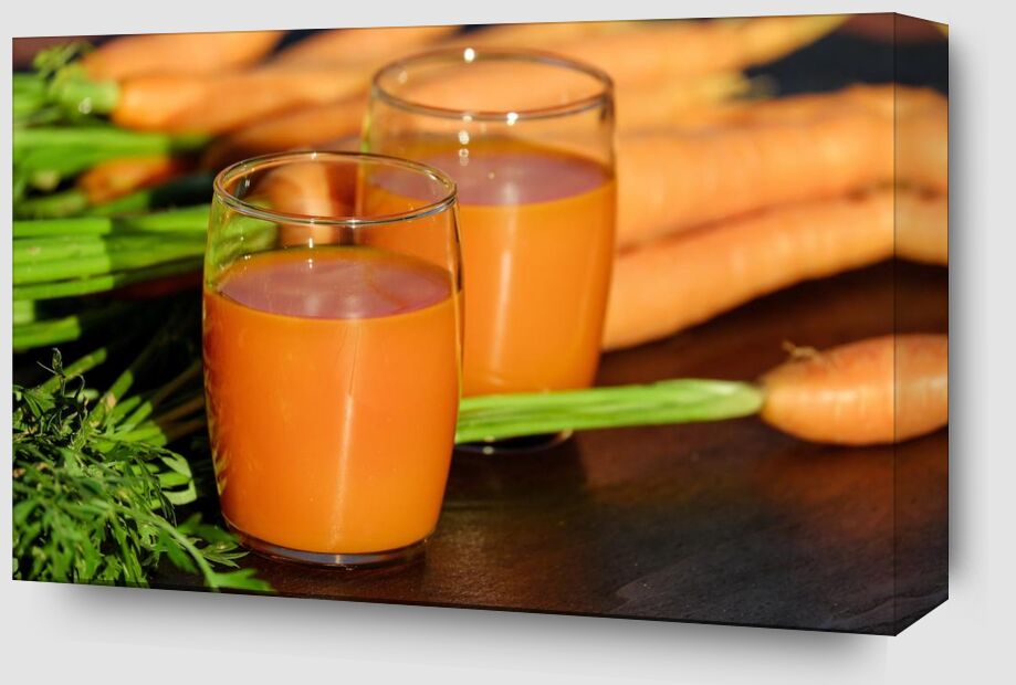 Carrot juice from Pierre Gaultier Zoom Alu Dibond Image