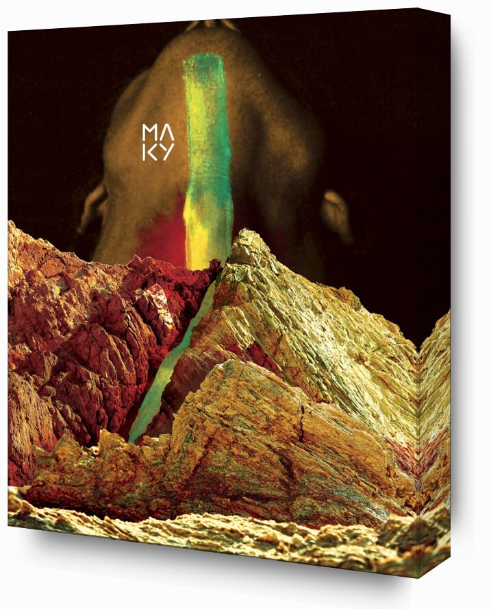 気7.2 from Maky Art, Prodi Art, digital collage, visual art, mountains, body, texture
