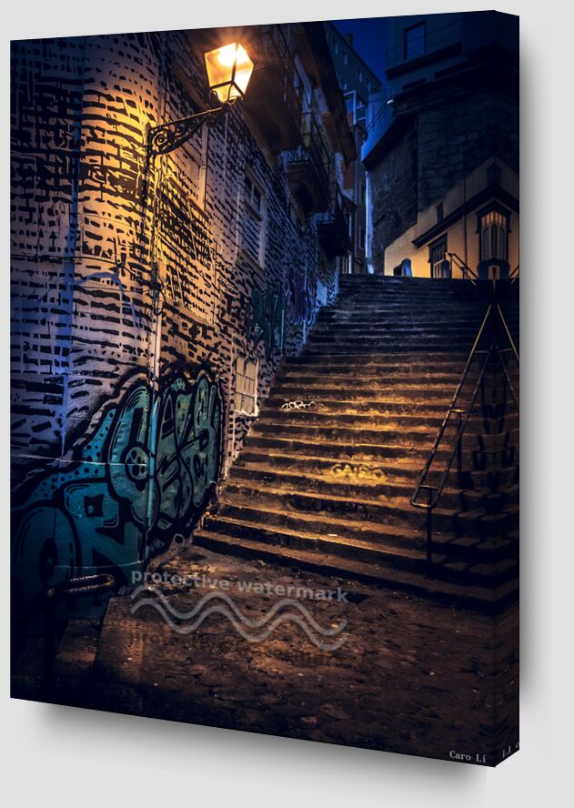 Staircase de Caro Li Zoom Alu Dibond Image