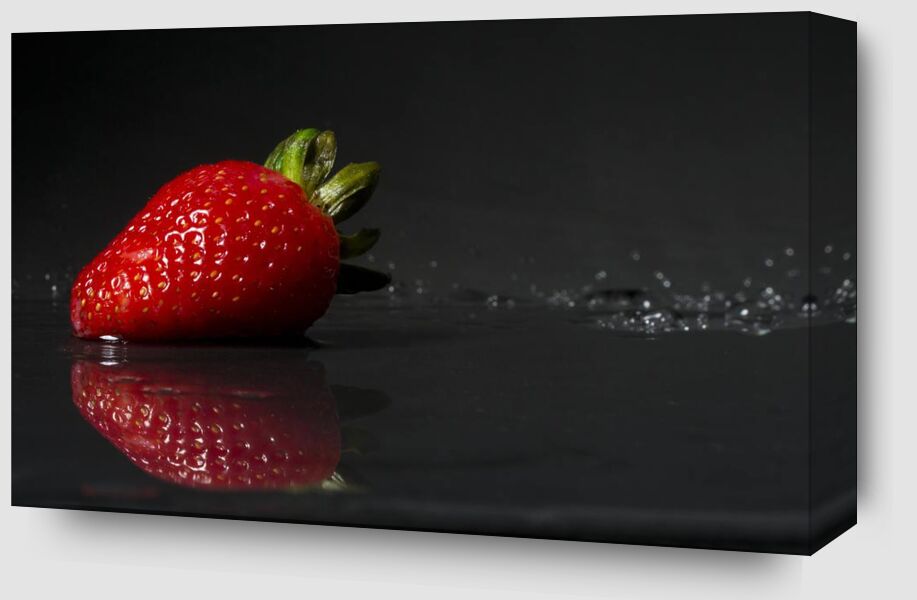 The strawberry from Pierre Gaultier Zoom Alu Dibond Image