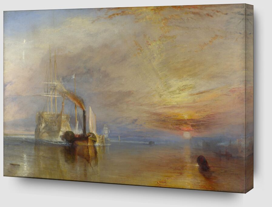 The Fighting Temeraire - WILLIAM TURNER 1883 from AUX BEAUX-ARTS Zoom Alu Dibond Image