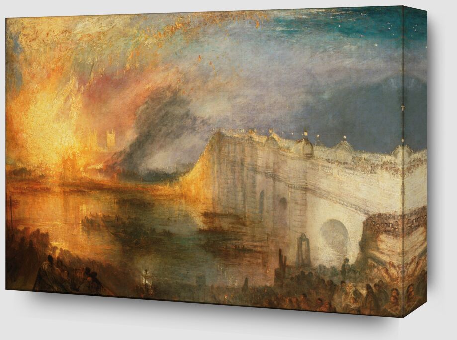 The Burning of the Houses of Lords and Commons - WILLIAM TURNER 1834 from Fine Art Zoom Alu Dibond Image