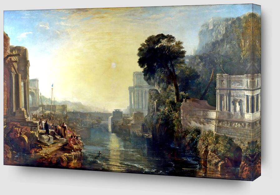 Dido Building Carthage - WILLIAM TURNER 1815 from AUX BEAUX-ARTS Zoom Alu Dibond Image