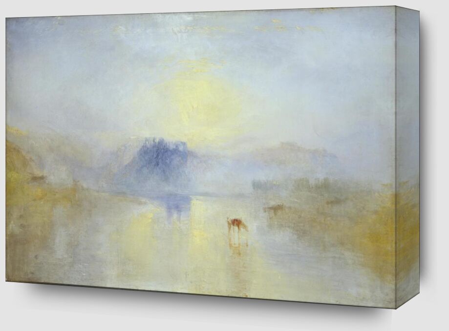 Norham Castle, Sunrise - WILLIAM TURNER 1845 from Fine Art Zoom Alu Dibond Image