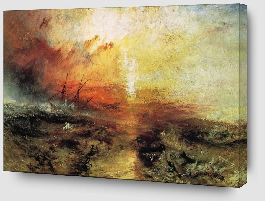 The slave ship - WILLIAM TURNER 1840 from AUX BEAUX-ARTS Zoom Alu Dibond Image