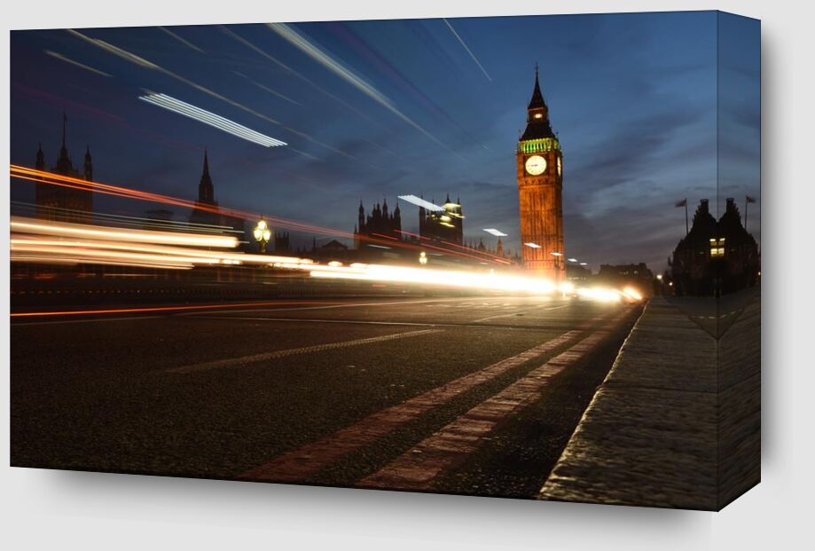 Big ben, out of time from Aliss ART Zoom Alu Dibond Image