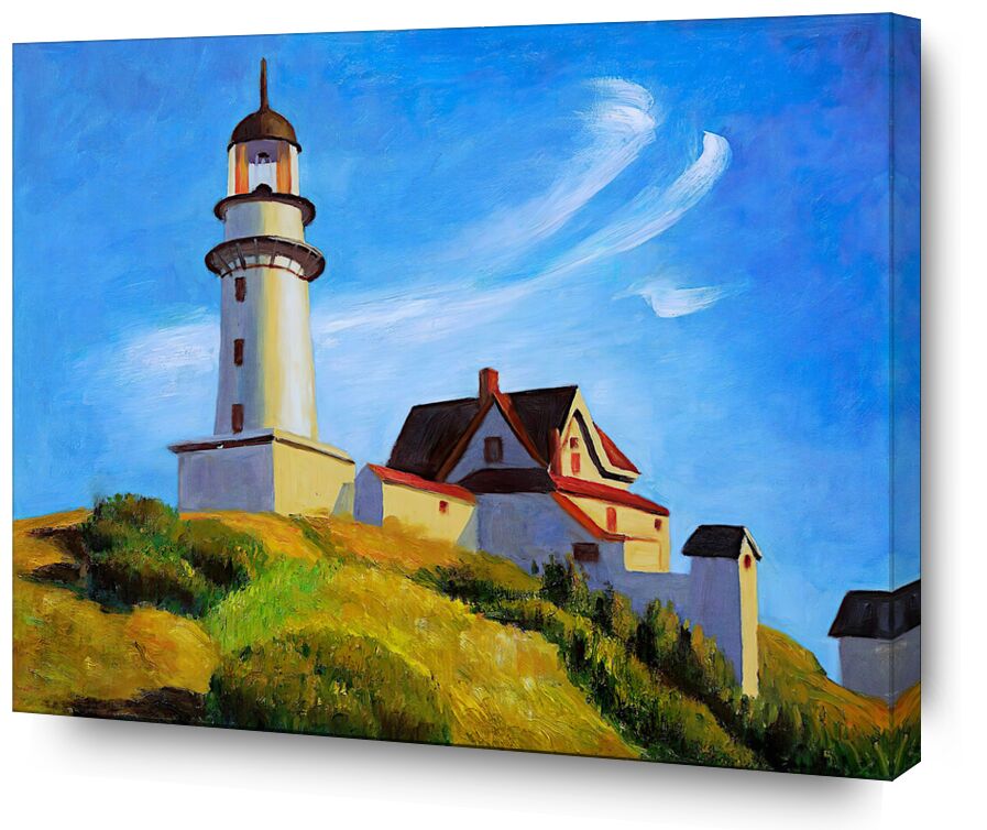 Lighthouse at Two Lights von Bildende Kunst, Prodi Art, Zwei Lichter, Leuchtturm, Trichter, Edward Hopper