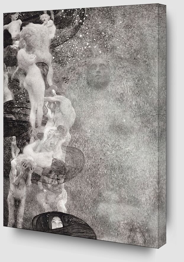 The philosophy - Klimt von Bildende Kunst Zoom Alu Dibond Image