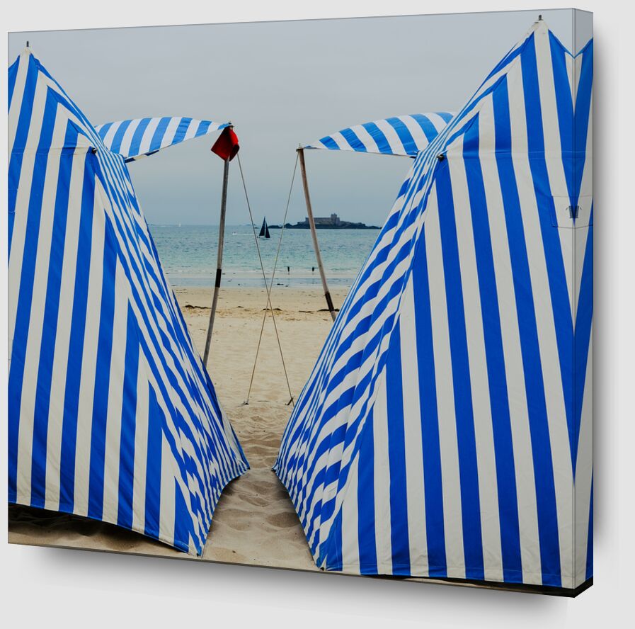Les tentes de Dinard de Adrien Guionie Zoom Alu Dibond Image