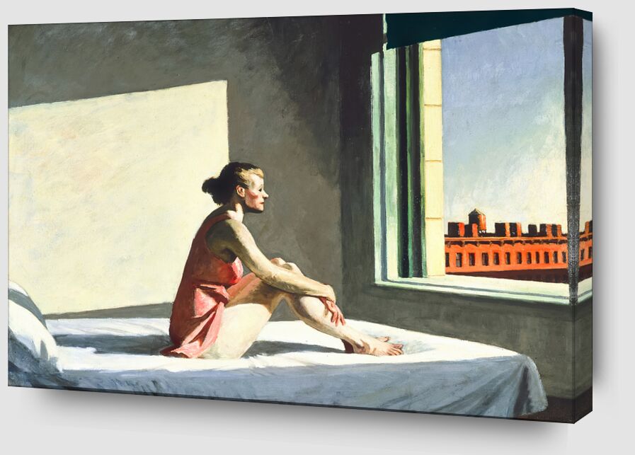 Soleil du Matin - Edward Hopper de Beaux-arts Zoom Alu Dibond Image