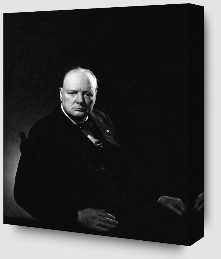 Portrait of Churchill - Edward Steichen from Fine Art Zoom Alu Dibond Image