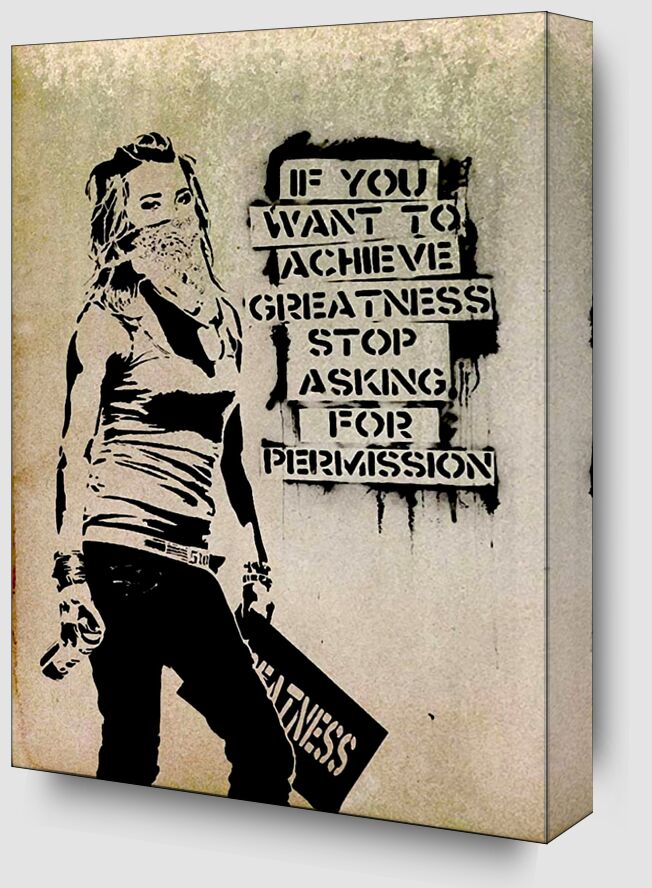 Permission - Banksy from Fine Art Zoom Alu Dibond Image