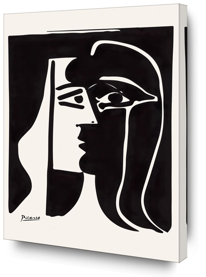 Kuss, 1979 - Picassp von Bildende Kunst, Prodi Art, Zeichnung, Kuss, Paar, Mann, Frau, Schwarz und weiß, Picasso